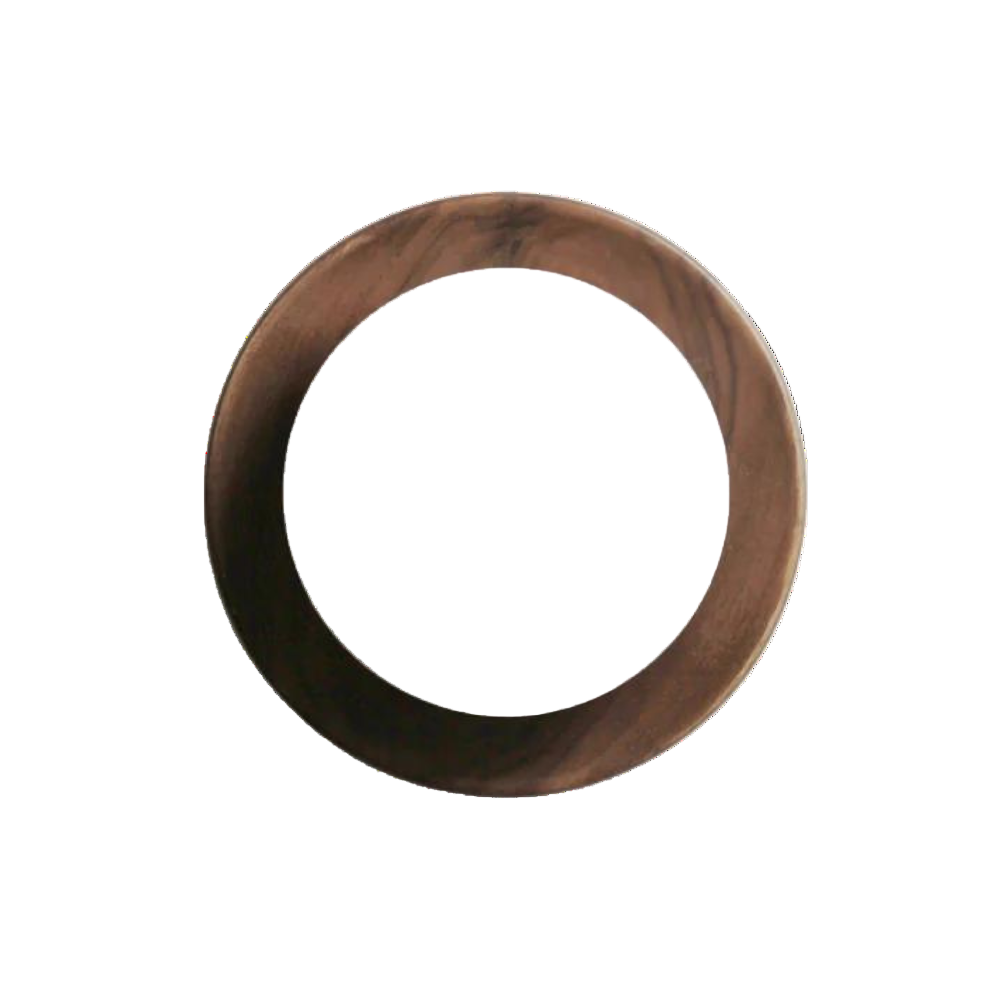 Wall Light LED Solid Wood Round Disc Minimalist Nordic Bedroom Hallway Reading