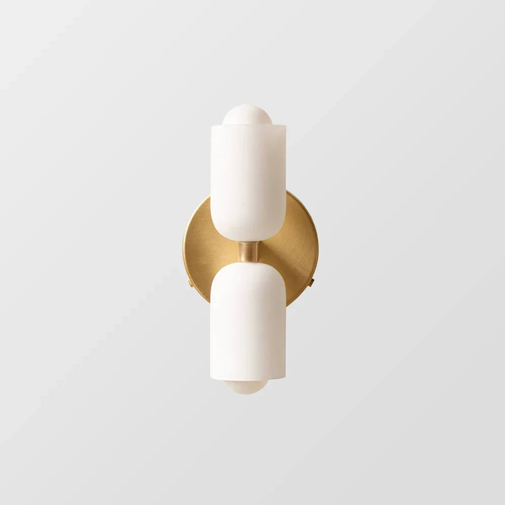 Up and Down Wall Light E14 Twin Shade Sconce for Bedrooms