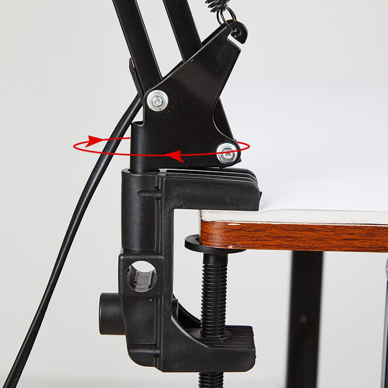 Table Lamp Clip On Retractable Long Arm Adjustable Bedside Desk Reading Light