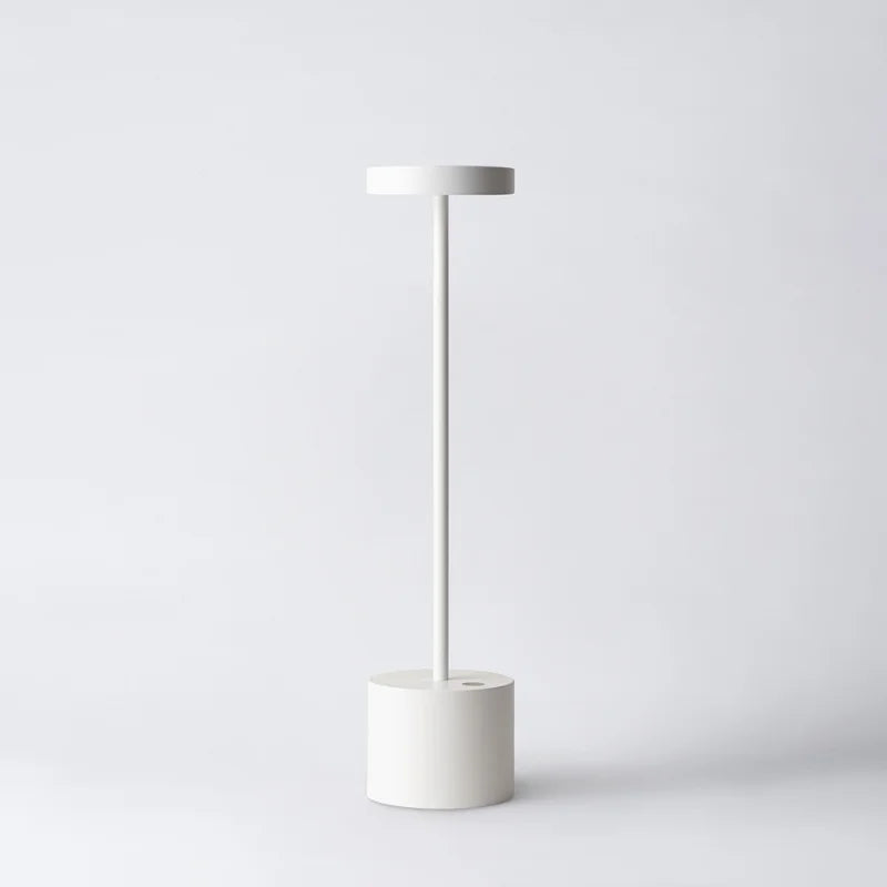 Cordless Table Lamp LED Aluminium Slim Stem Rechargeable Dimmable IP54 Restaurant Dining Bedside