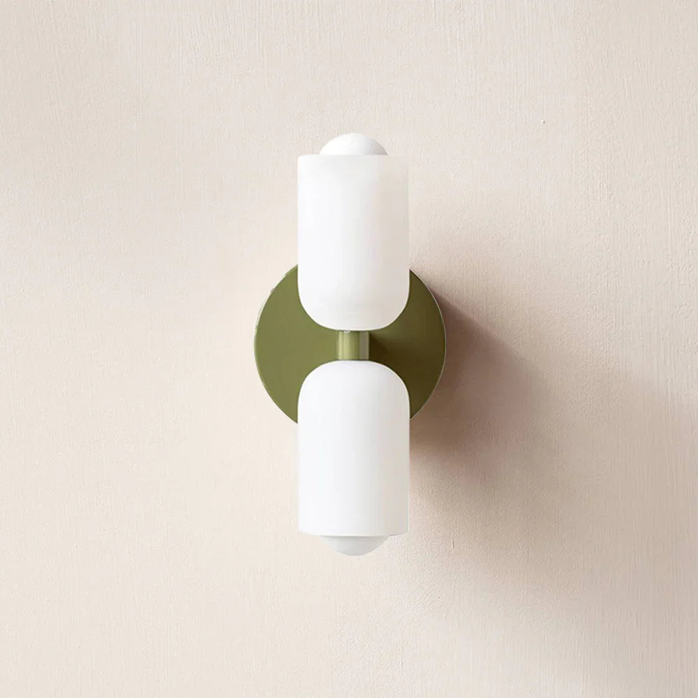 Up and Down Wall Light E14 Twin Shade Sconce for Bedrooms