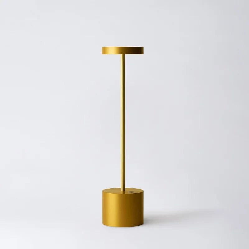 Cordless Table Lamp LED Aluminium Slim Stem Rechargeable Dimmable IP54 Restaurant Dining Bedside