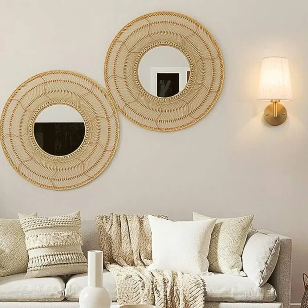 Battery Wall Sconce Set of 2 Rechargeable Remote 3 Colour Light Dimmable Fabric Lampshade Living Room