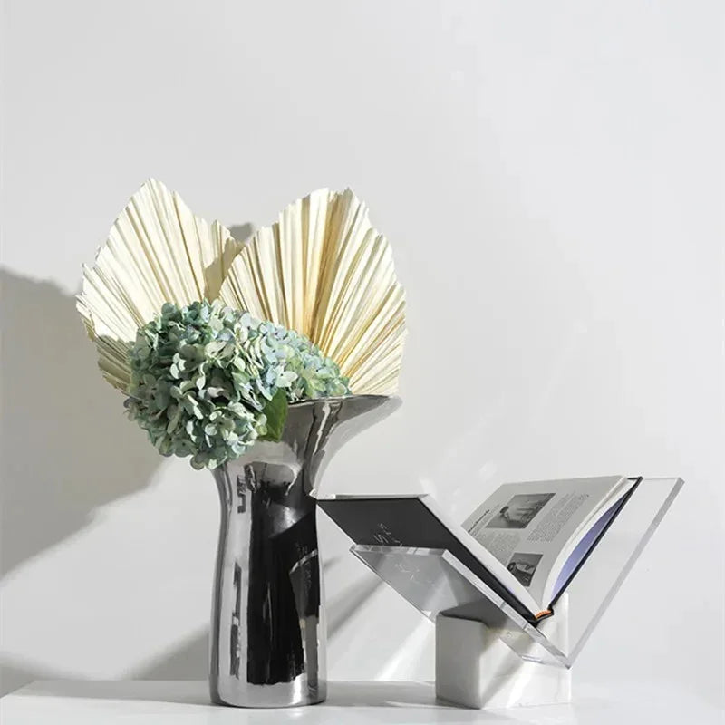Marble and Acrylic File Holder Desk Magazine Organiser