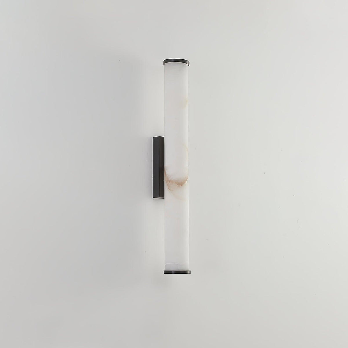Alabaster Effect Wall Sconce with Metal Frame