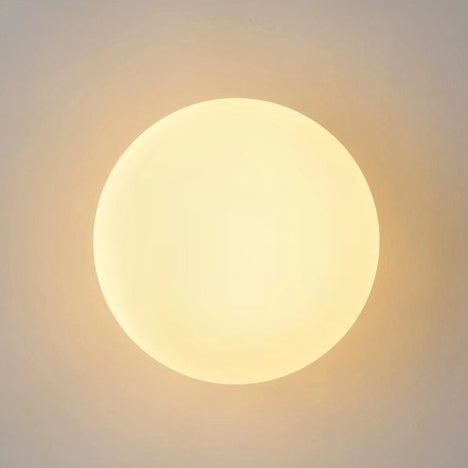 Wall Light Sconce Orb Glass Globe Minimalist Living Room Bedroom Hallway Bathroom
