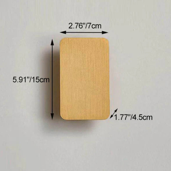Wall Light LED Aluminium Rectangular Flat Panel 2 Light Nordic Hallway Bedroom Reading