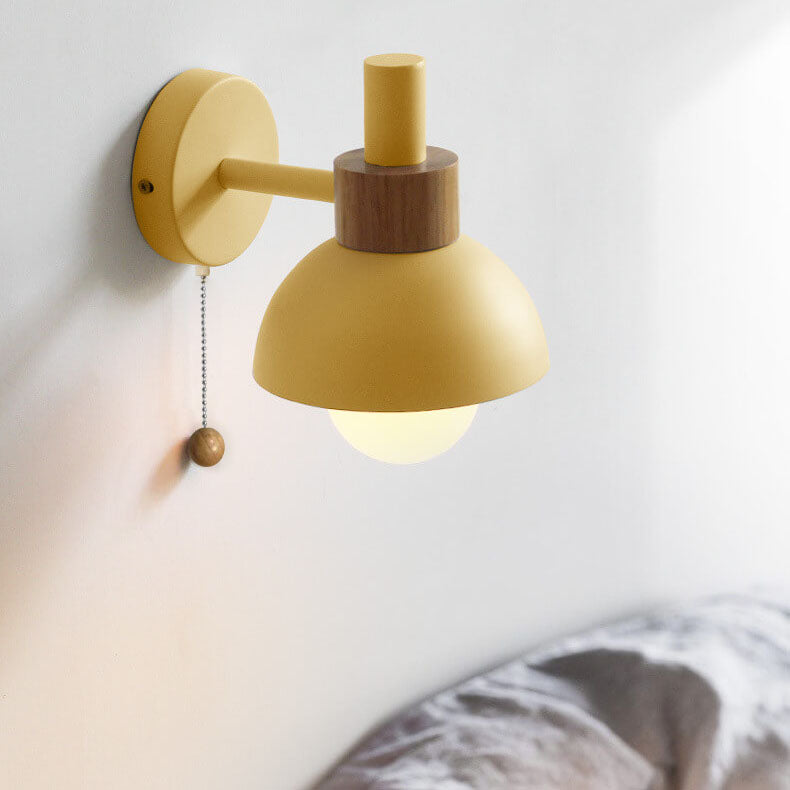 Wall Light Sconce Globe Glass Macaron Nordic Bedroom Living Room Hallway