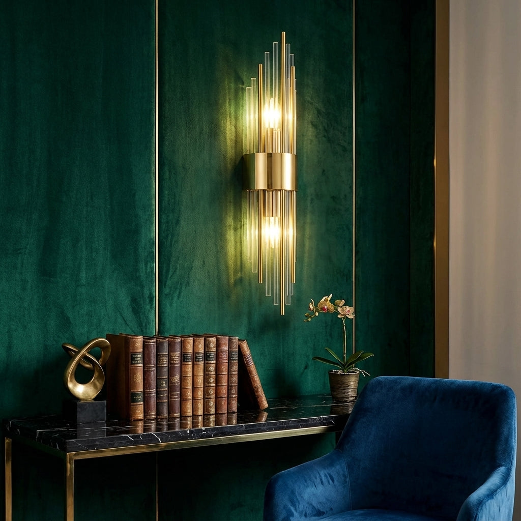Crystal Glass LED Wall Light with 3 Colour Temperature Modes