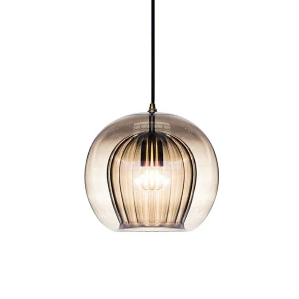Double Layer Glass Pendant Light