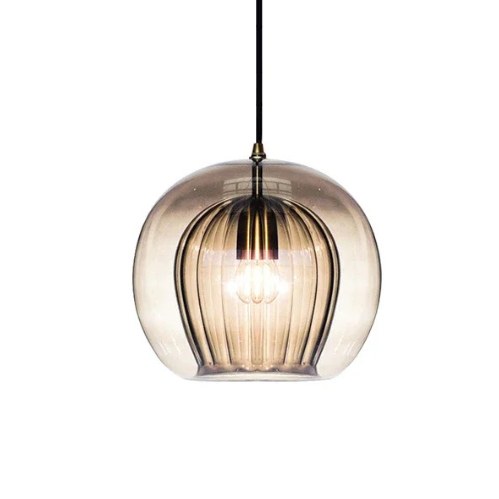 Double Layer Glass Pendant Light