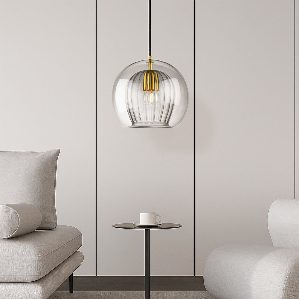 Double Layer Glass Pendant Light