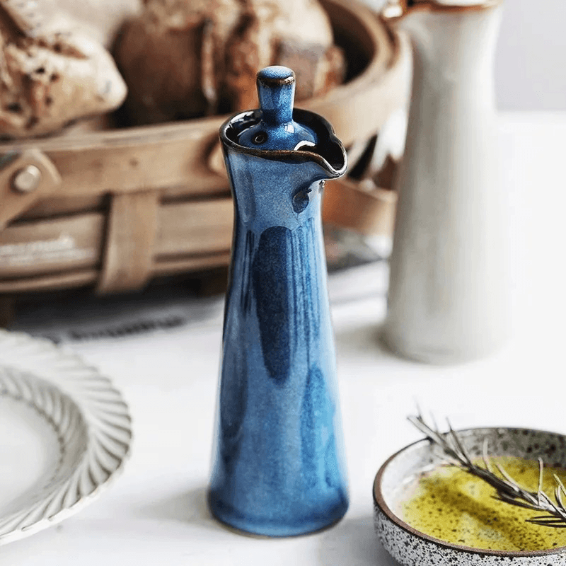 Olive Oil Dispenser Bottle Ceramic Oil Vinegar Cruet