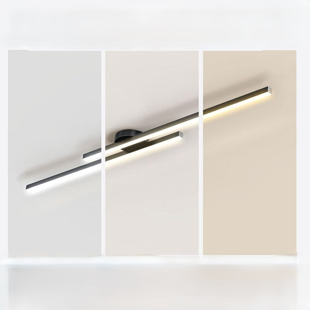 Linear LED Flush Mount Double Bar Ceiling Light