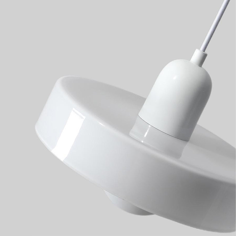 Glass Pendant Light with Metal Fixture