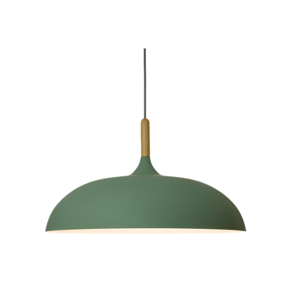 Pendant Light Solid Wood Iron Drum Shade Nordic Kitchen Island Dining Room