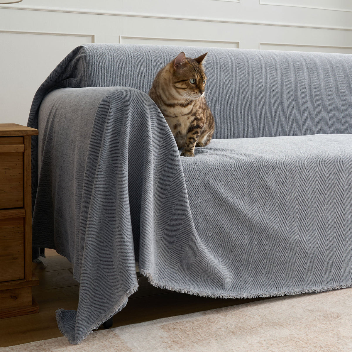 Herringbone Sofa Cover Pet Furniture Protector Couch Cover