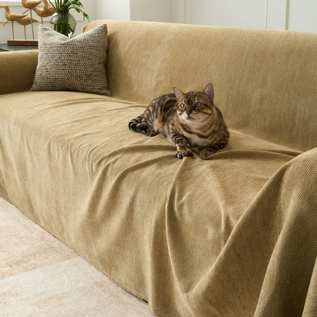 Herringbone Sofa Cover Pet Furniture Protector Couch Cover