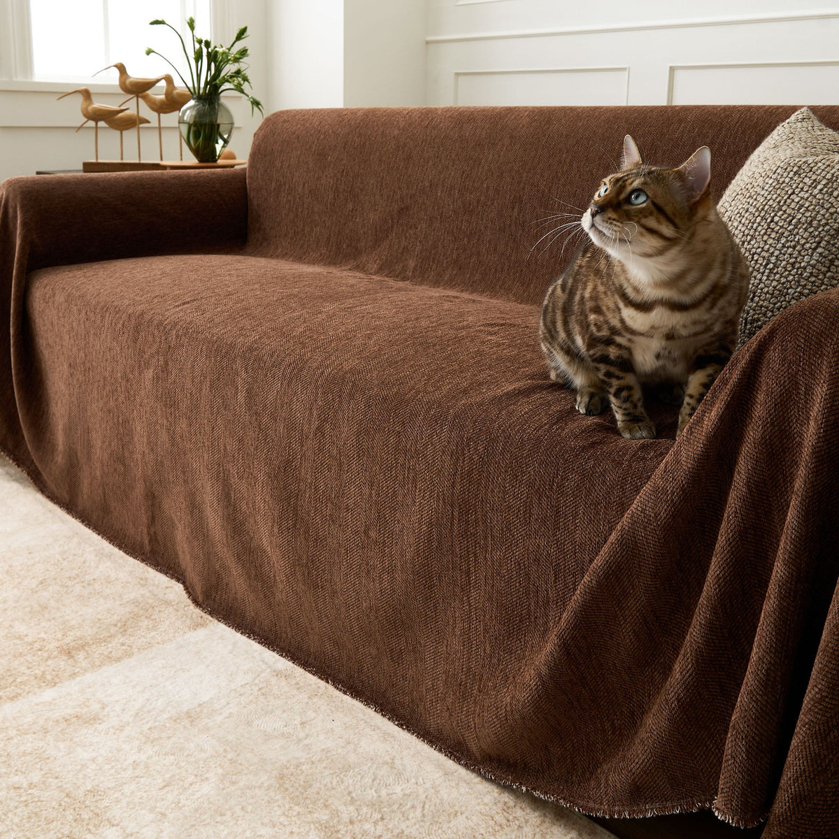 Herringbone Sofa Cover Pet Furniture Protector Couch Cover