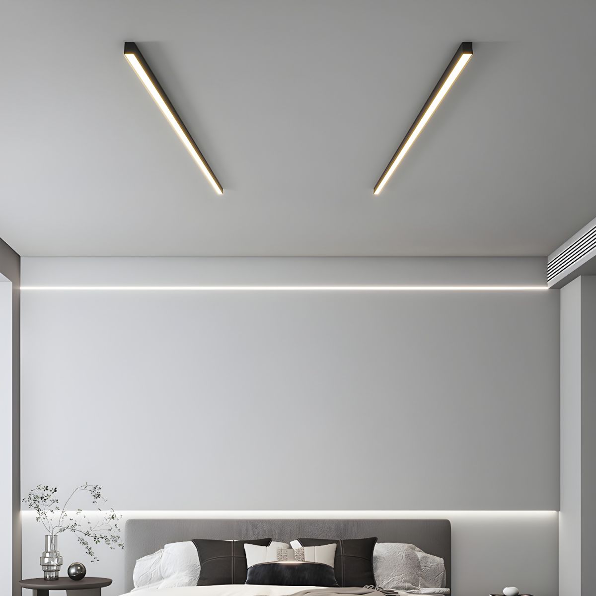 Linear LED Ceiling Light Flush Mount Fixture
