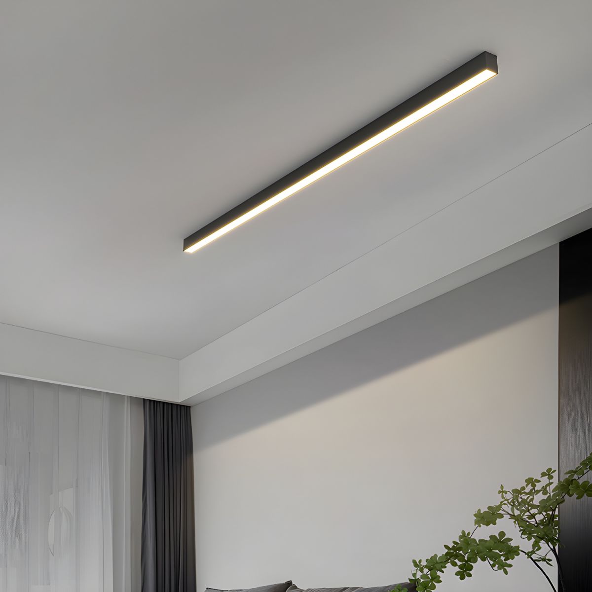 Linear LED Ceiling Light Flush Mount Fixture