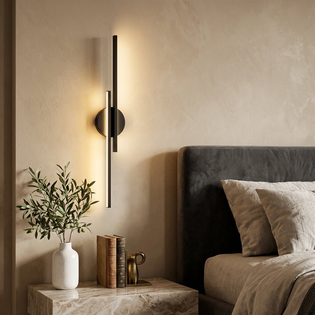 Linear LED Wall Sconce with Metal Frame