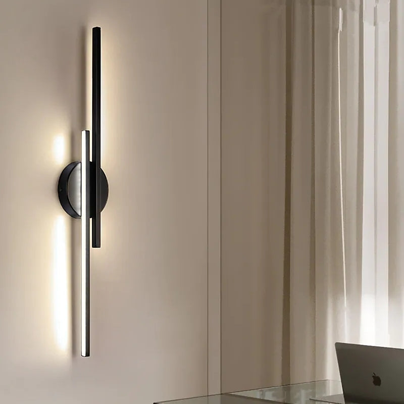 Linear LED Wall Sconce with Metal Frame