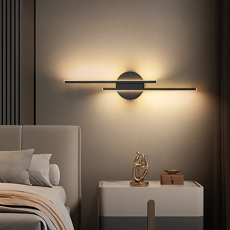 Linear LED Wall Sconce with Metal Frame