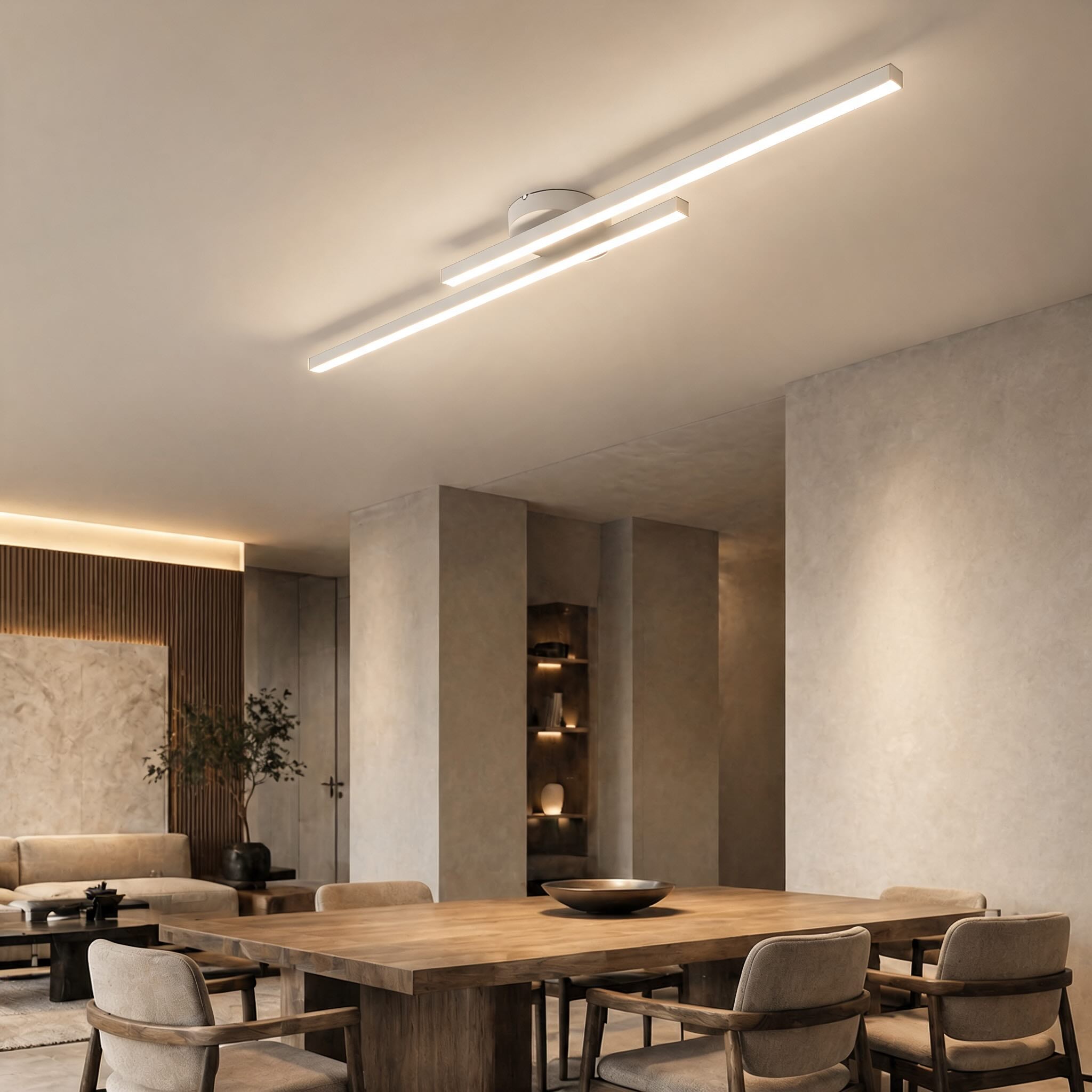 Linear LED Ceiling Light with Aluminum Frame