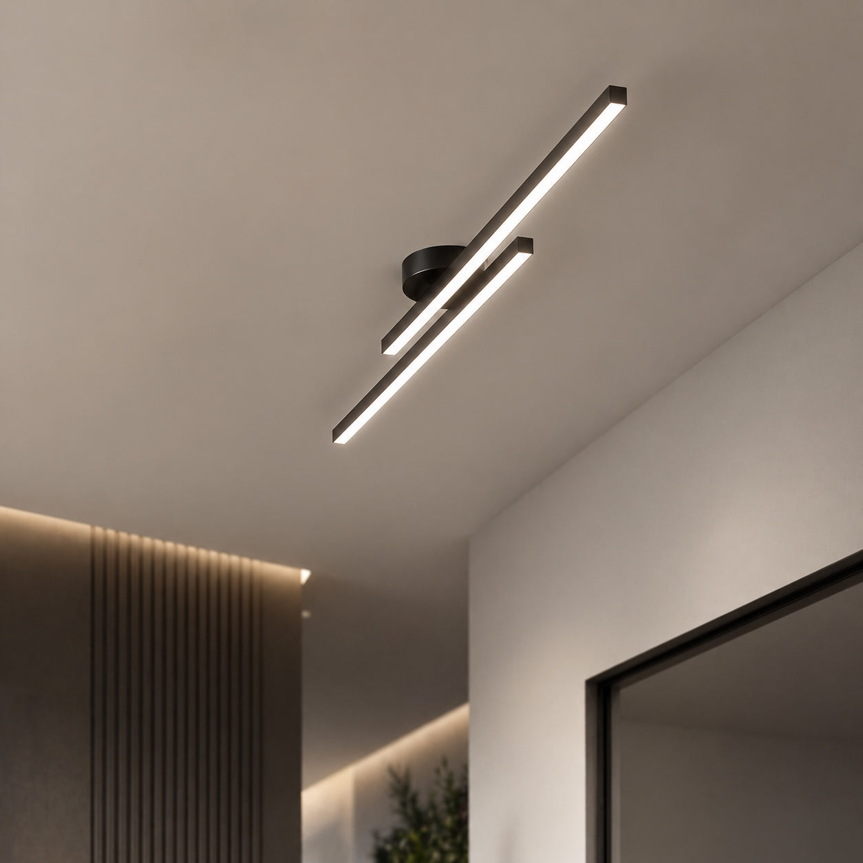Linear LED Ceiling Light with Aluminum Frame