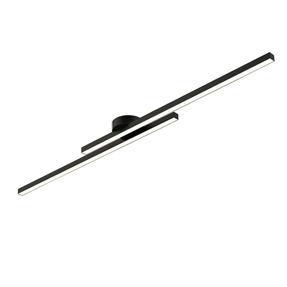 Linear LED Flush Mount Double Bar Ceiling Light
