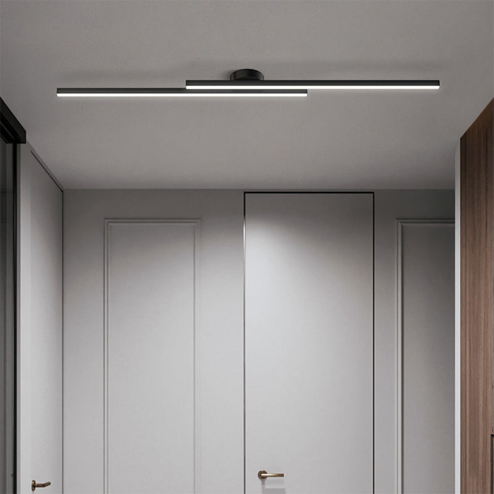 Linear LED Flush Mount Double Bar Ceiling Light