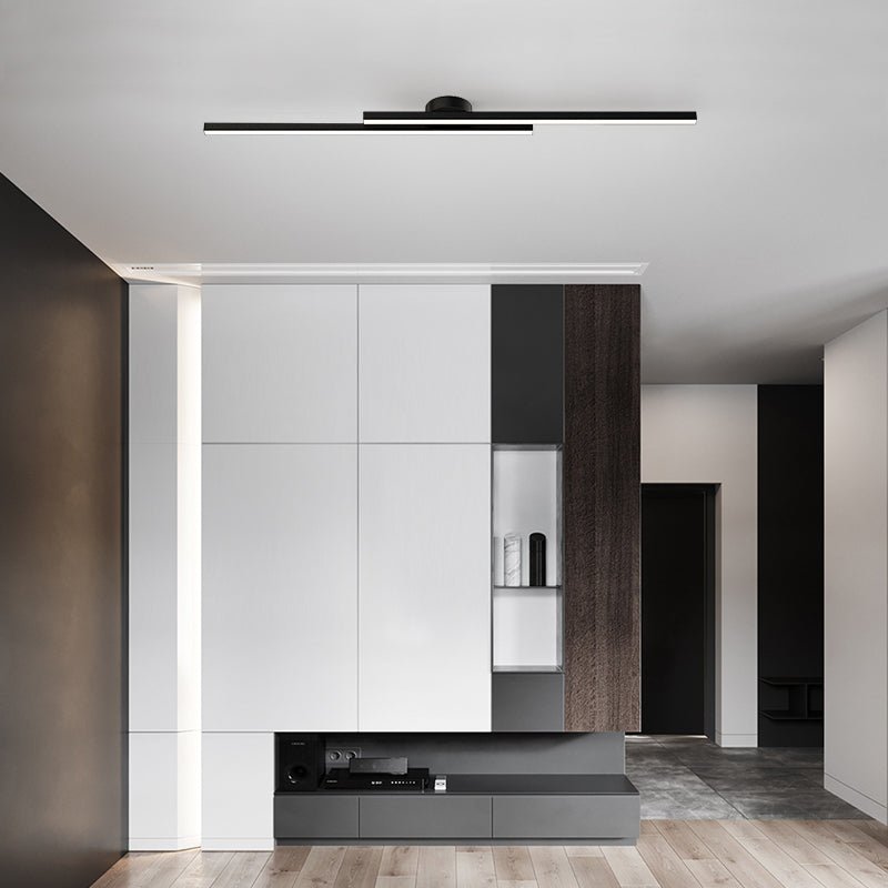 Linear LED Flush Mount Double Bar Ceiling Light