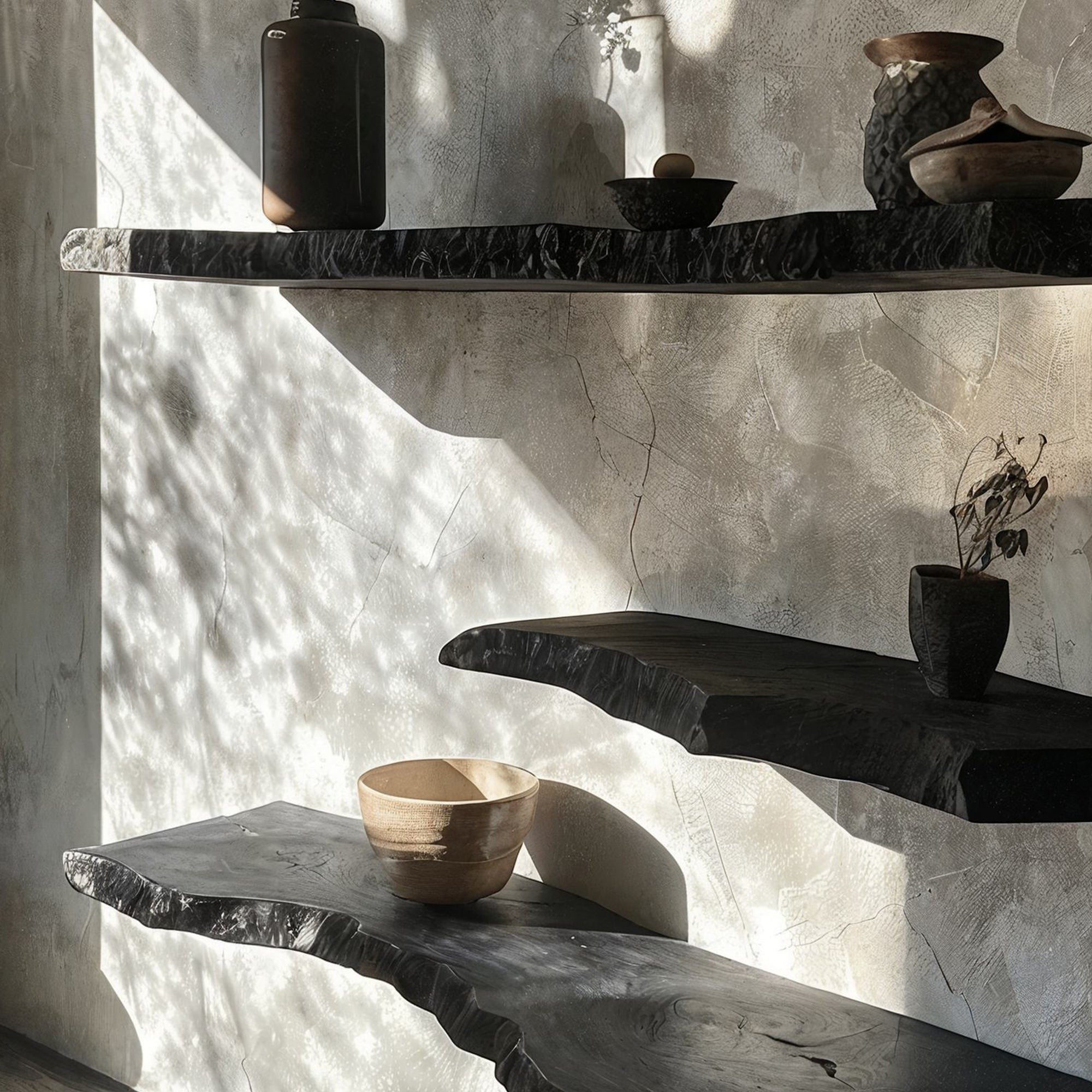 Live Edge Floating Wall Shelf