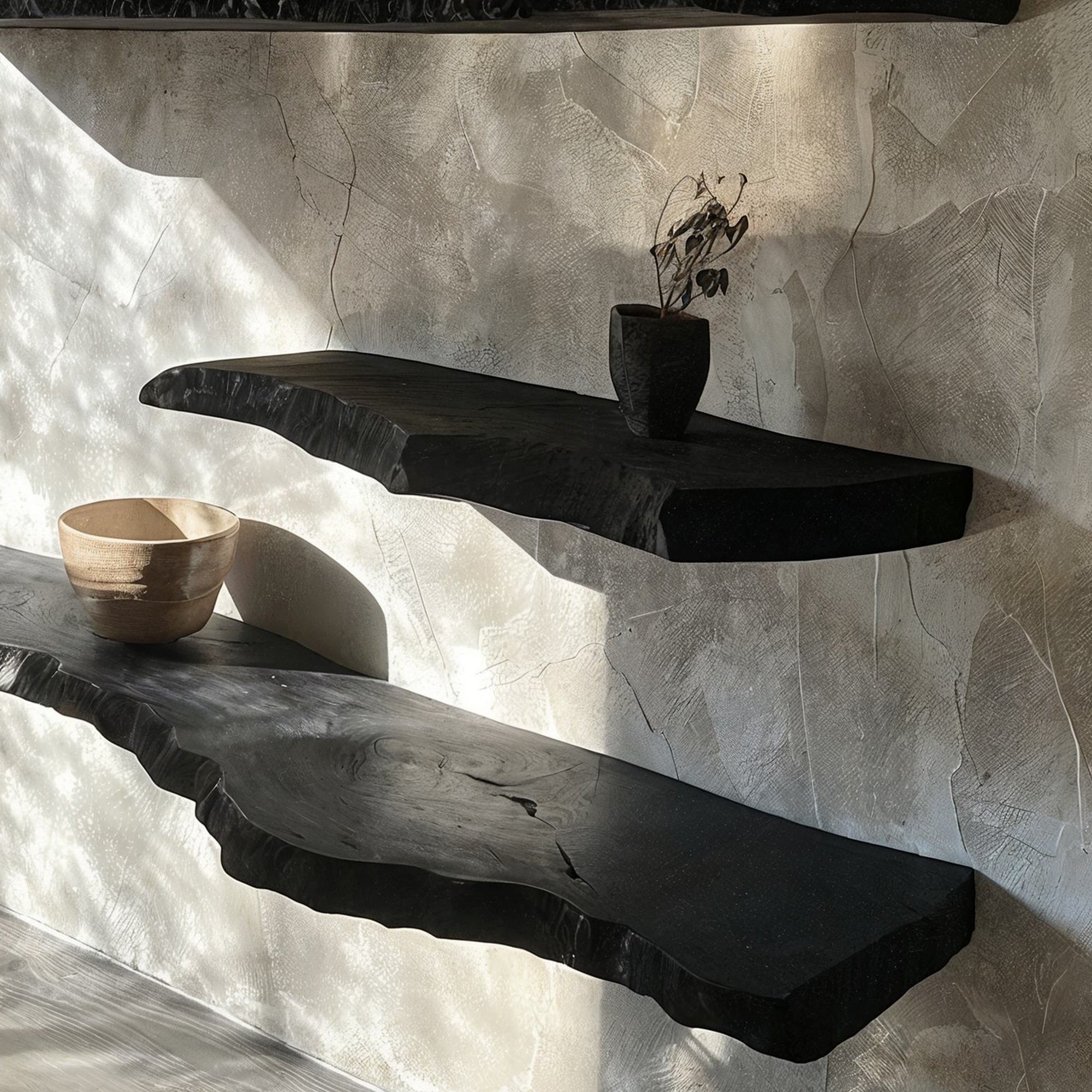 Live Edge Floating Wall Shelf