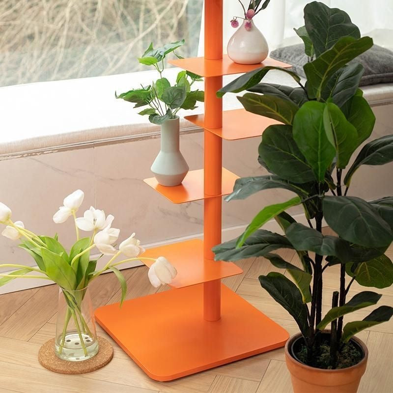 Multi-tier Floor Standing Vertical Book Tower Shelf