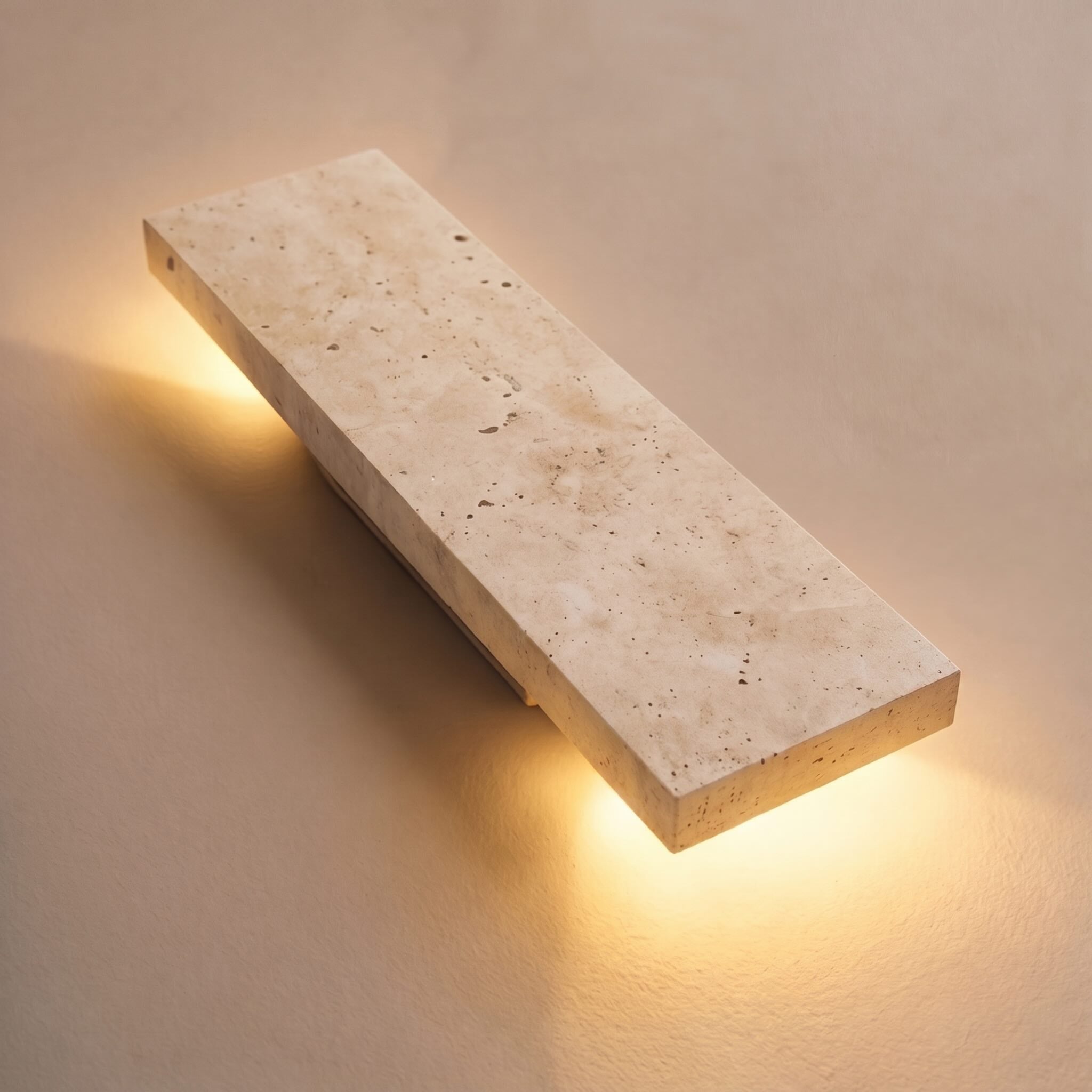 Natural Stone Wall Sconce with Integrated LED