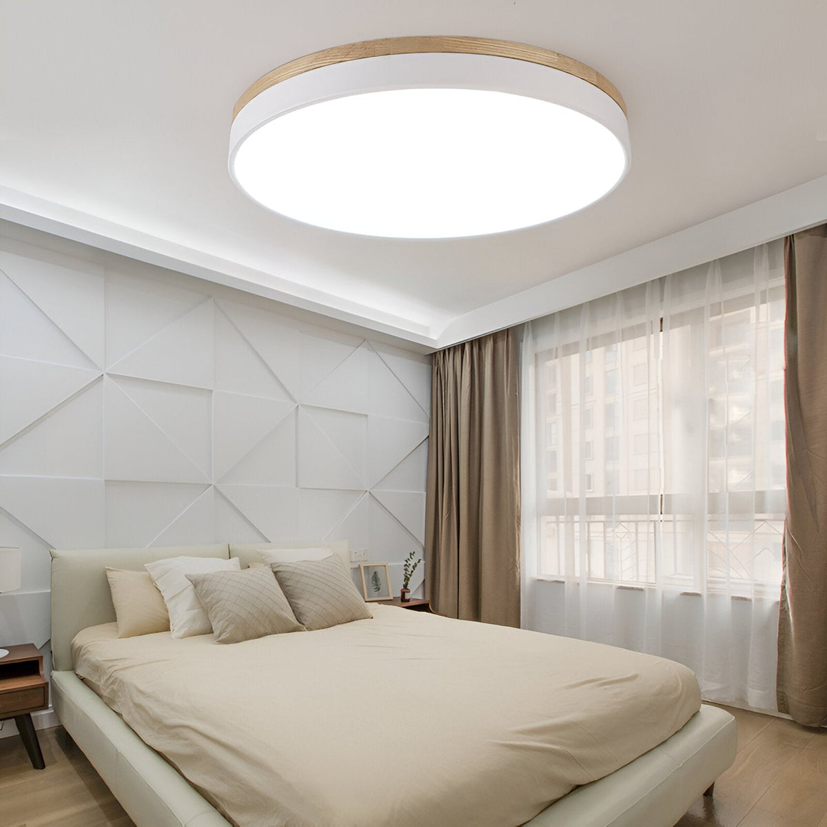 Ceiling Light LED Flush Mount Round Acrylic Ultra Thin Nordic Bedroom Living Room