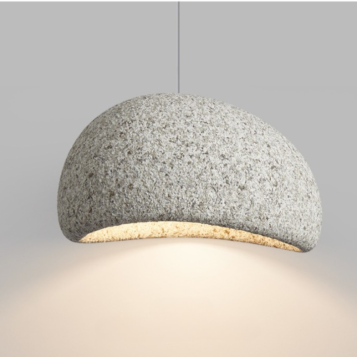 Pendant Light Wabi Sabi Fibreglass Dome Minimalist Dining Room Bedroom Cafe