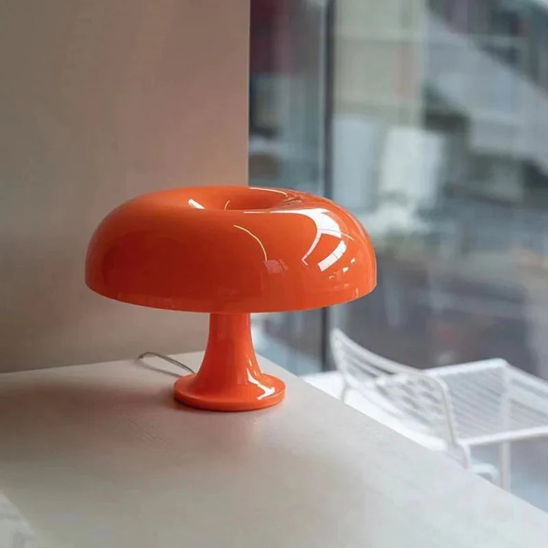Mushroom Table Lamp Acrylic Glossy Dome Mid Century Plug In 4 Bulb E14 Bedside Living Room