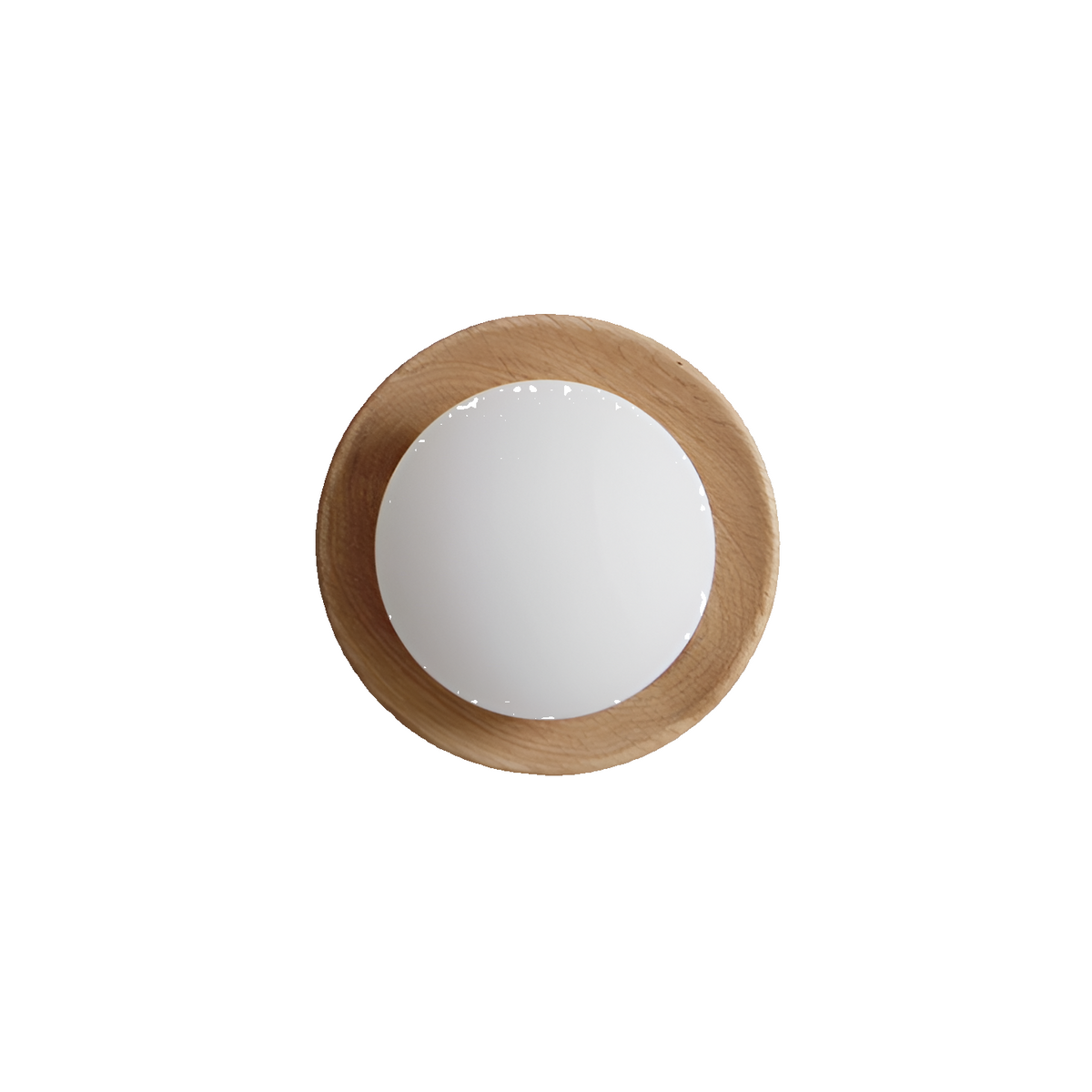 Wall Light LED Solid Wood Round Disc Minimalist Nordic Bedroom Hallway Reading