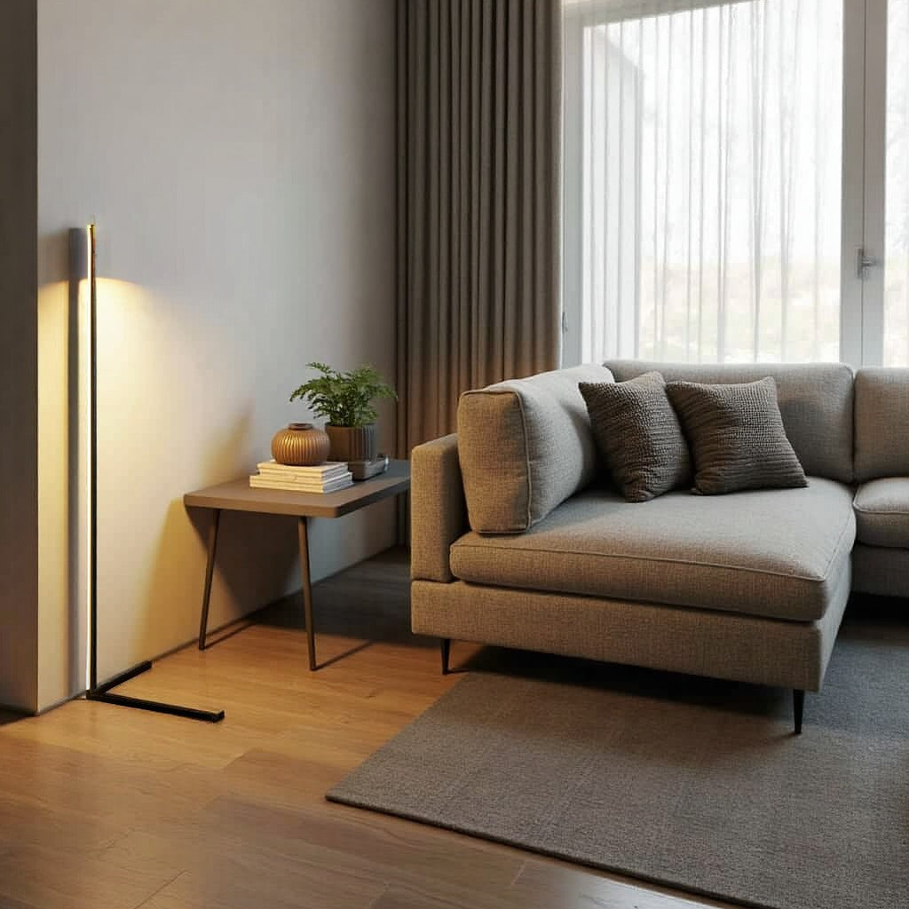 Floor Lamp LED Minimalist Corner Light RGB Remote Control Nordic Living Room Bedroom