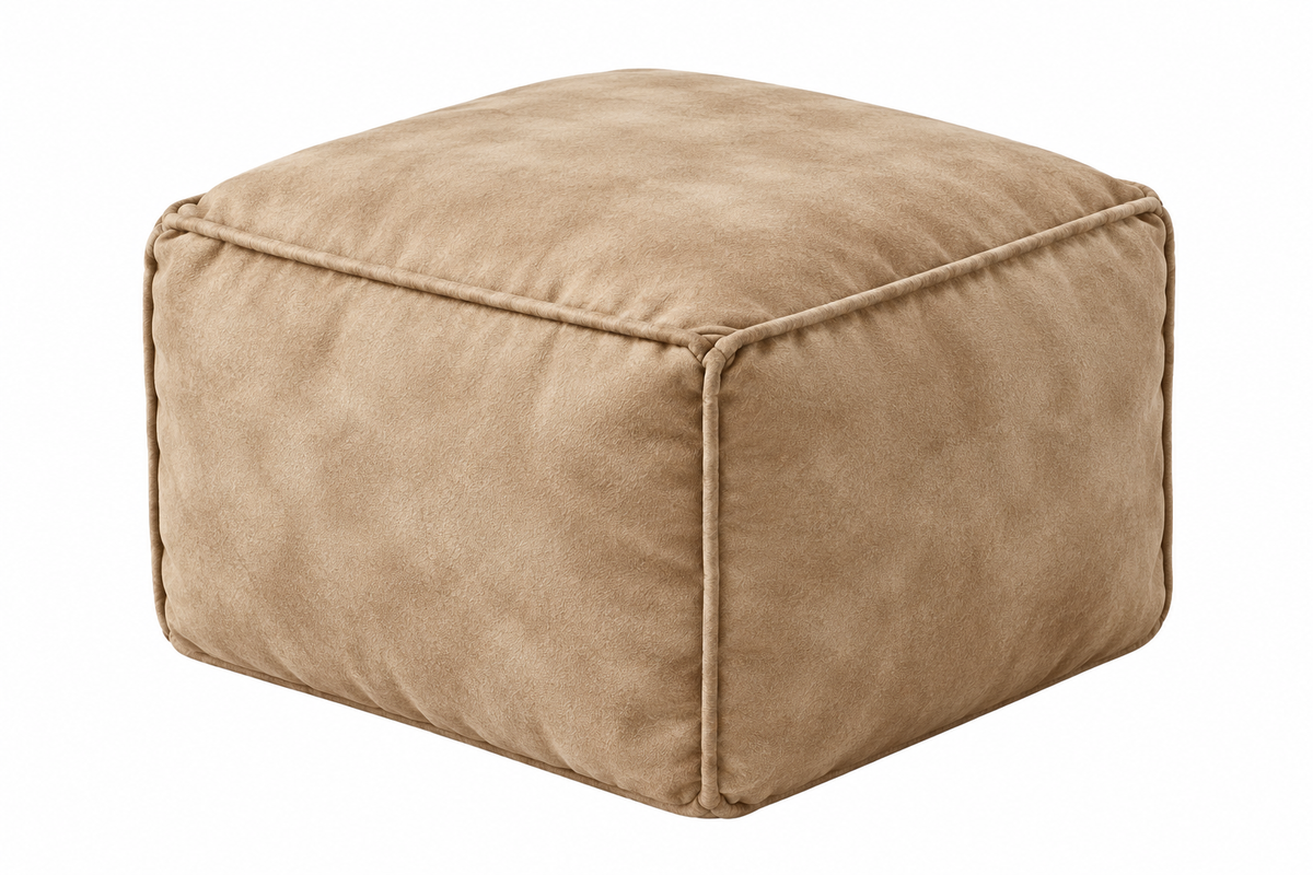 Bean Bag Sofa Cover Ergonomic Lounge Seat with Matching Stools