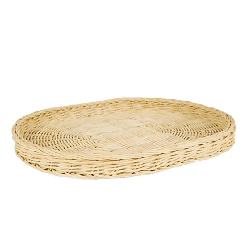 Rattan Bread Basket with Woven Cover