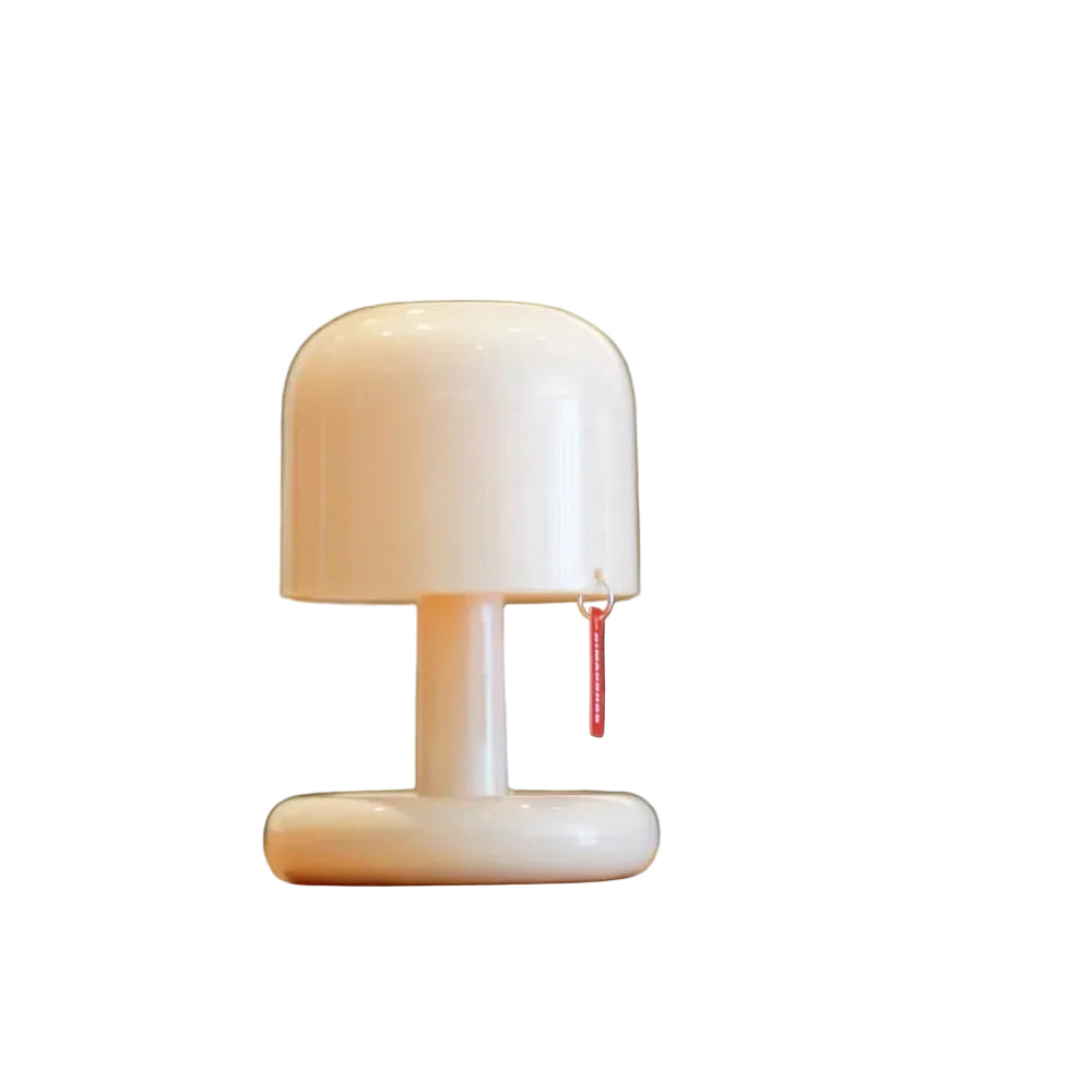 Rechargeable LED Table Lamp with Frosted Dome Shade