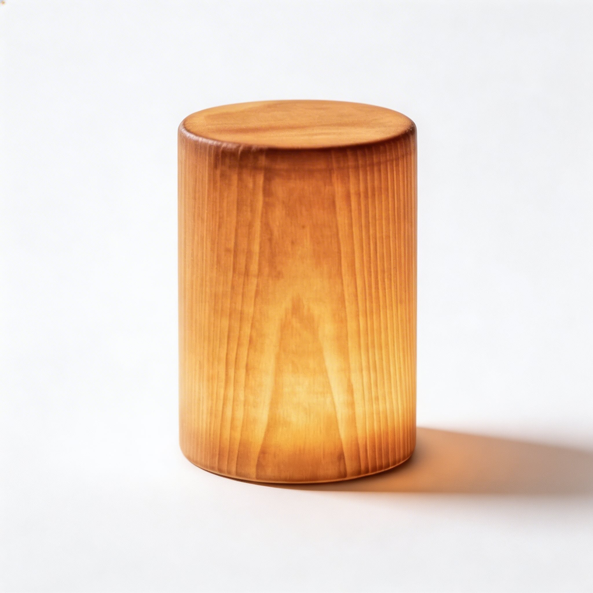 Rechargeable Table Lamp with Wood Shade and Integrated LED