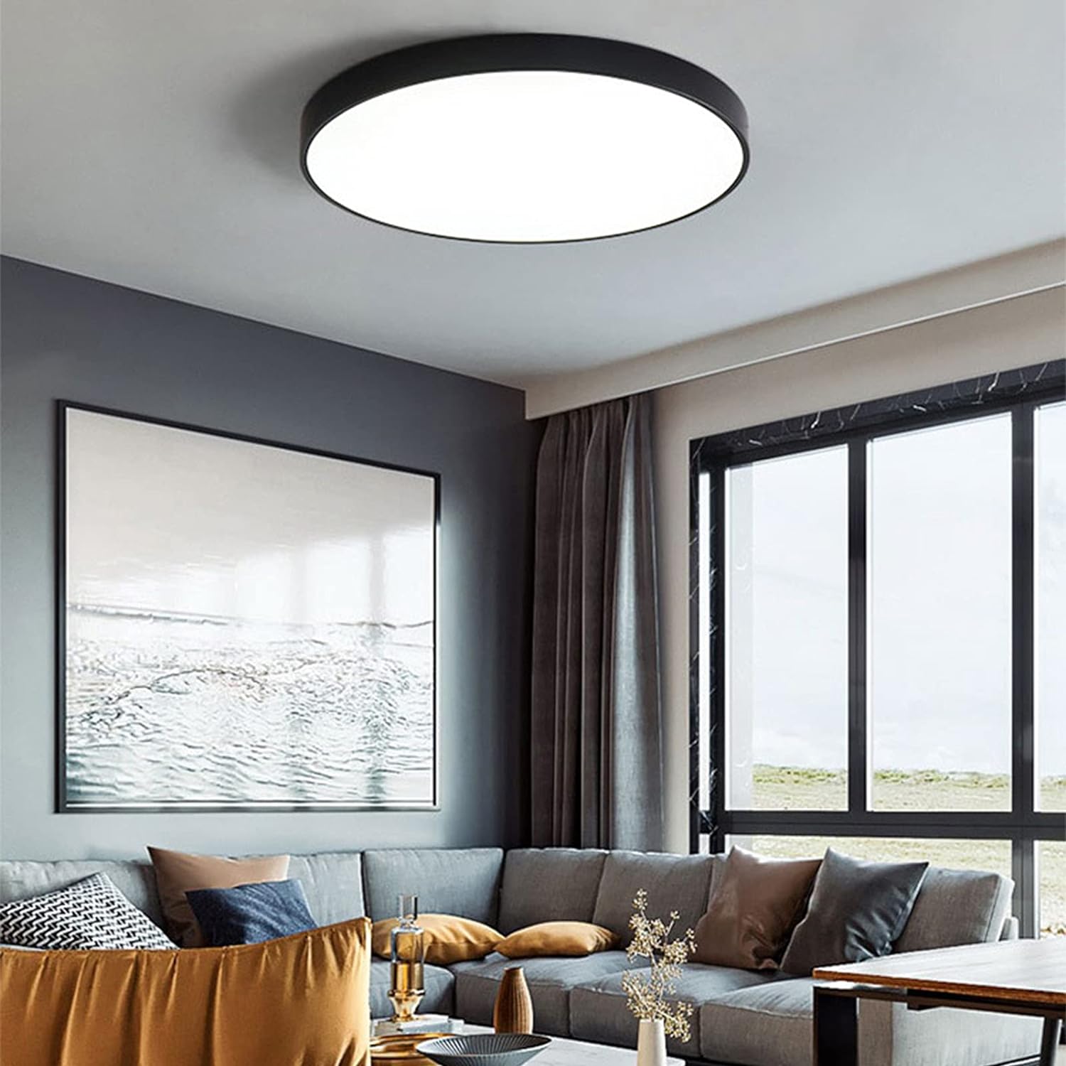Round Flush Mount LED Ceiling Light