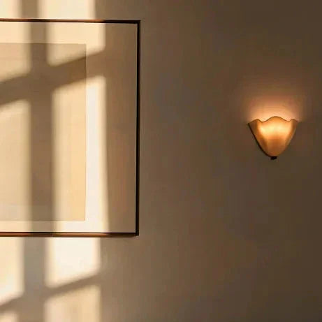 Coloured Frosted Glass Wall Lamp E14 for Bedside and Hallway