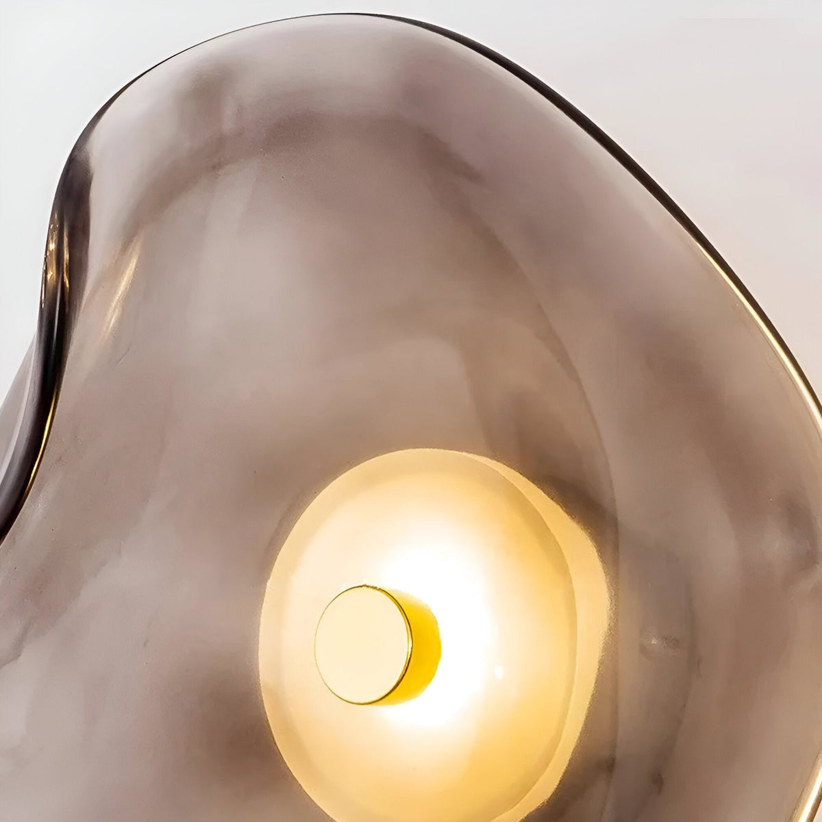 Wall Light LED Curved Toughened Glass Up Down Japandi Bedroom Living Room Hallway