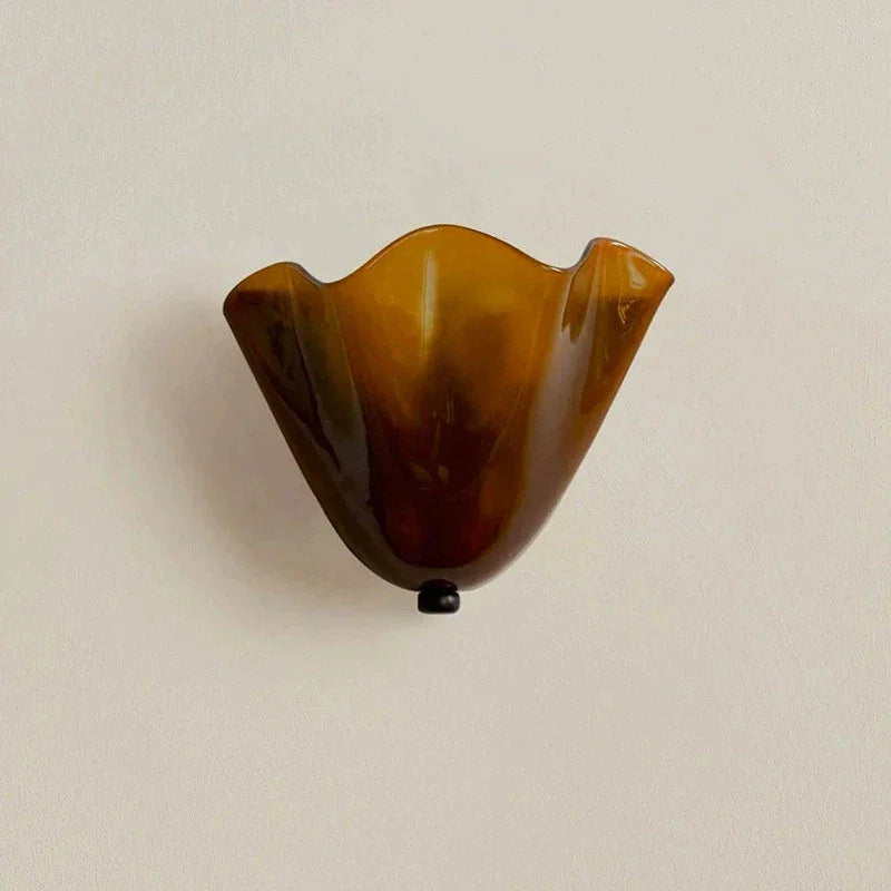Coloured Frosted Glass Wall Lamp E14 for Bedside and Hallway